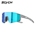 SCVCN Cycling Glasses. Clear/Blue